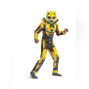 Boys' Transformers Rise the Beasts Bumblebee Muscle Jumpsuit Costume M 8